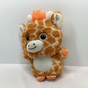 Rinco Giraffe Plush Big Eyes Glitter 6” Stuffed Animal Jungle Zoo Safari